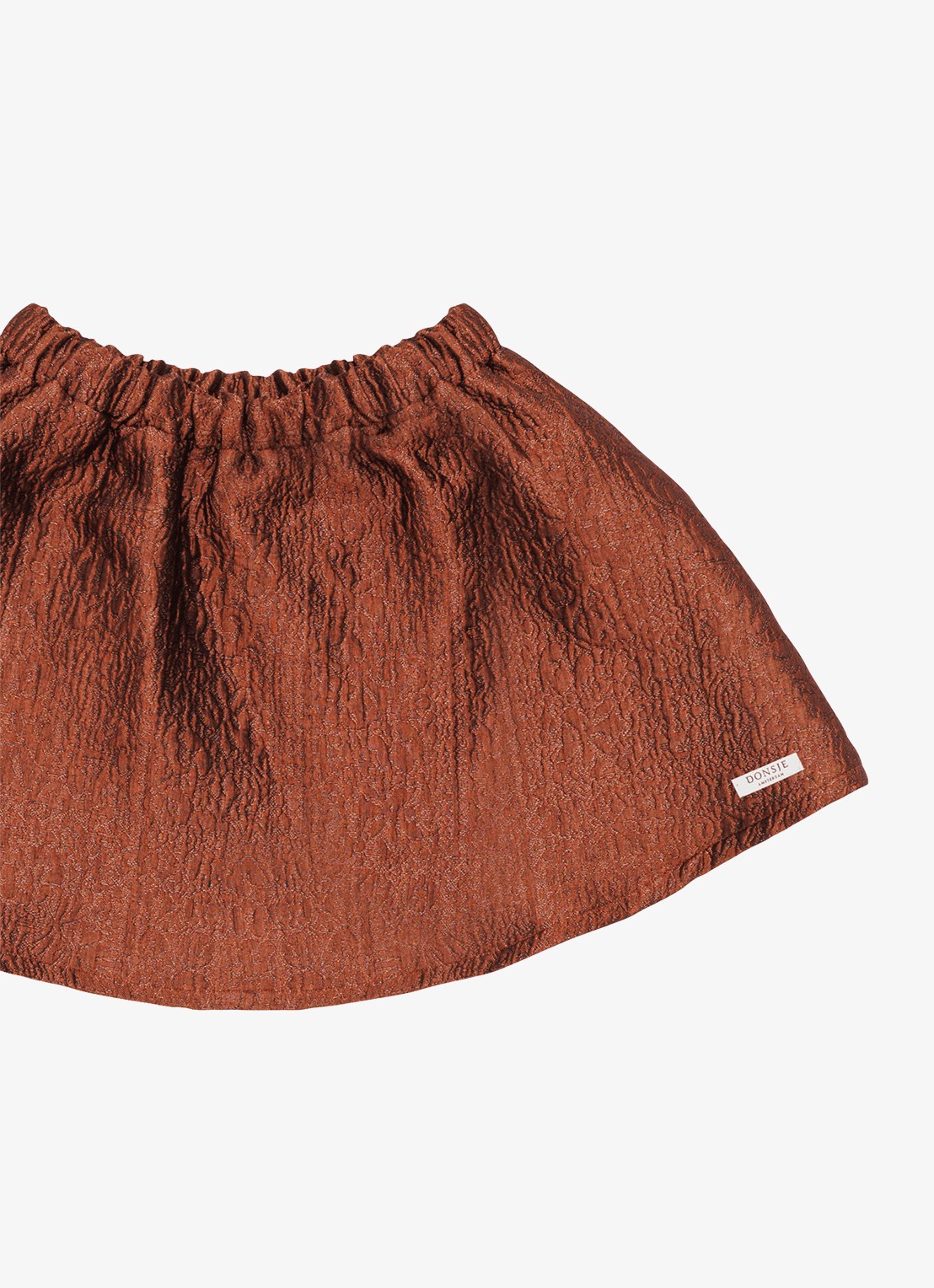 Donsje Amsterdam Ilea rok met logo - detail 4 bruin