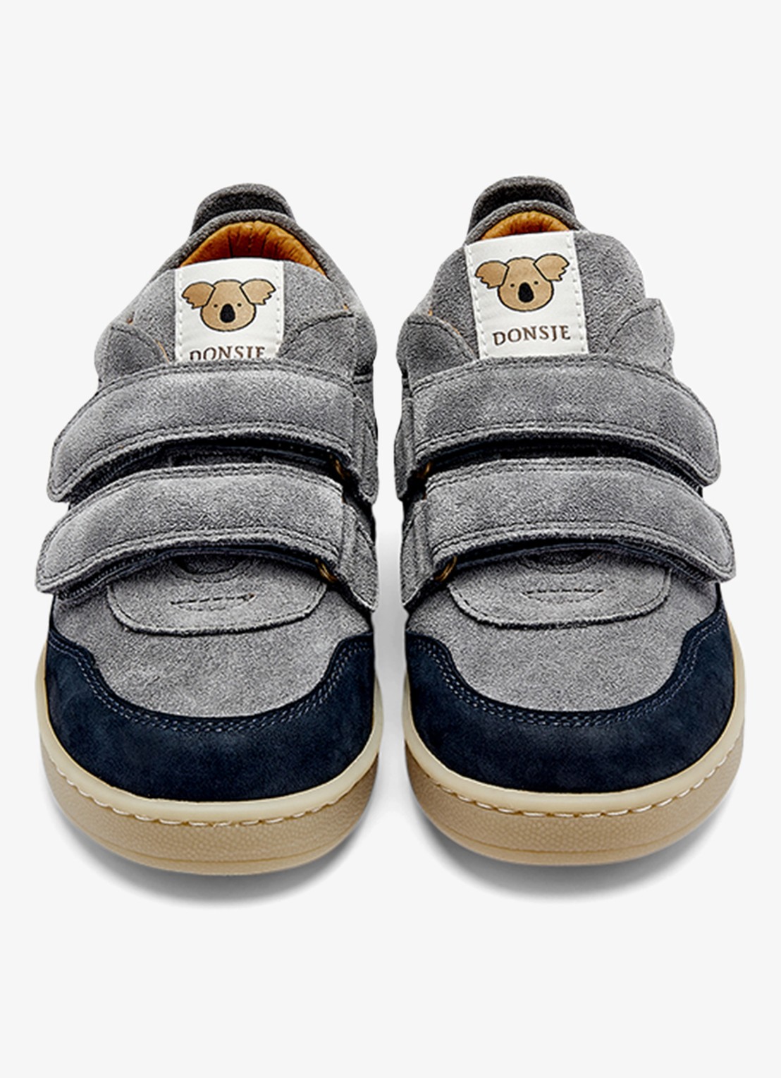 Donsje Amsterdam Ivalo sneaker van leer - detail 4 lichtblauw