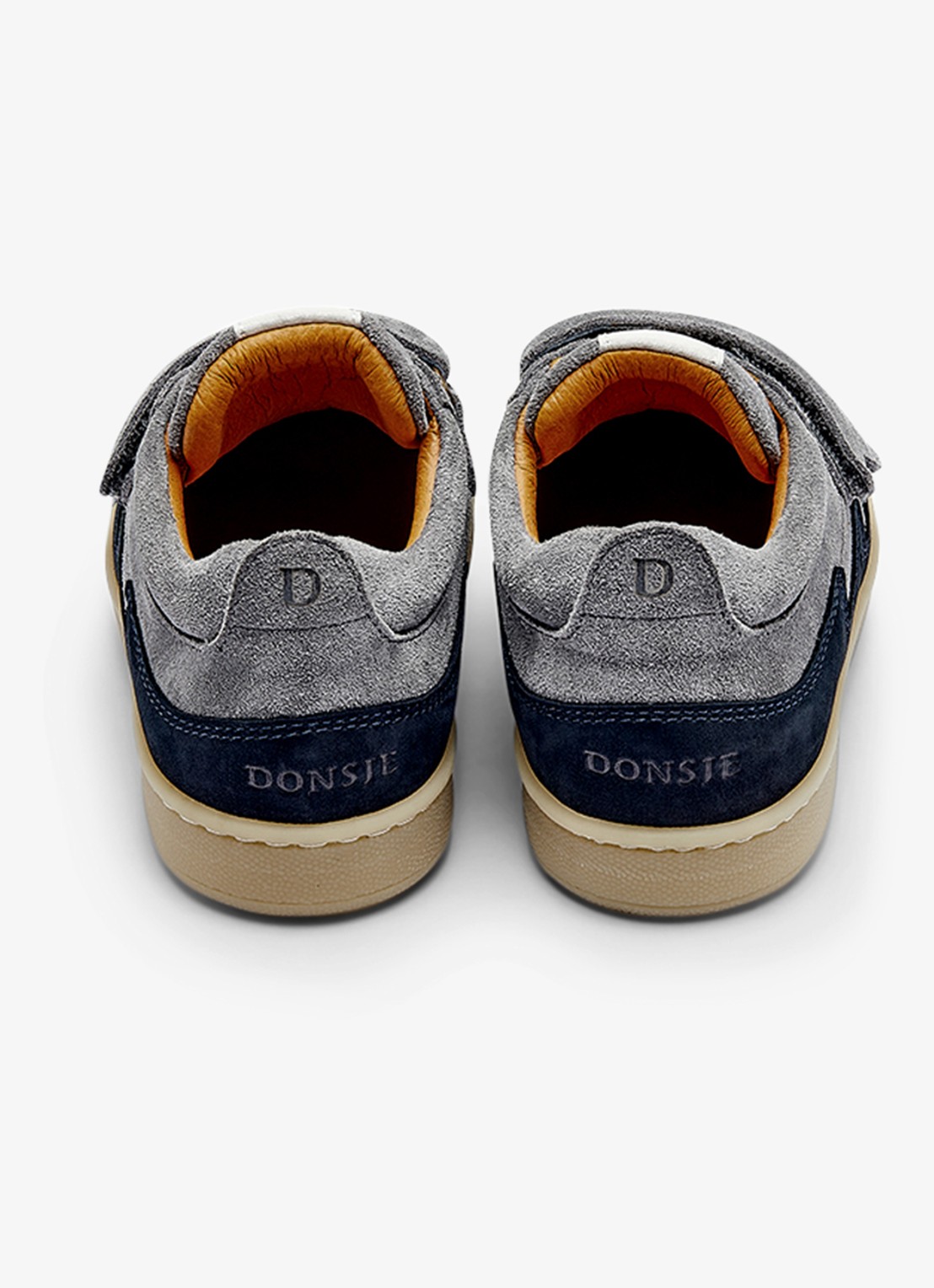 Donsje Amsterdam Ivalo sneaker van leer - achterkant 9 lichtblauw