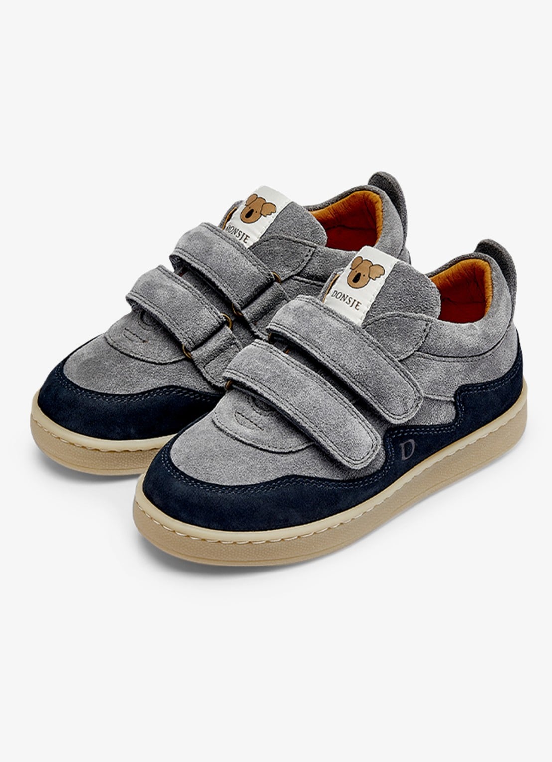 Donsje Amsterdam Ivalo sneaker van leer - voorkant 3 lichtblauw