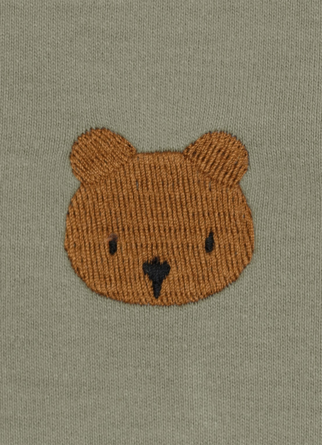 Donsje Amsterdam Jarne Bear t-shirt van katoen  - detail 3 groen