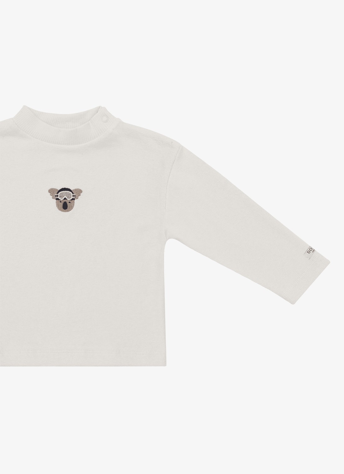 Donsje Amsterdam Jensie Ski Koala top met borduring - detail 2 beige