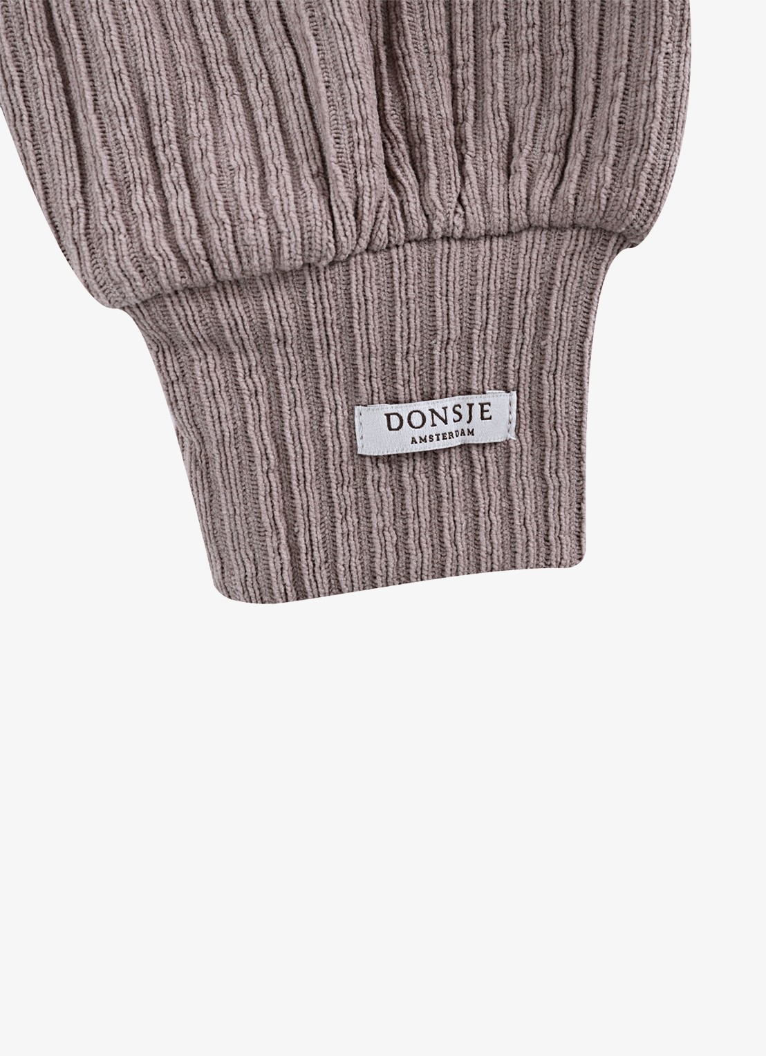 Donsje Amsterdam Jipie broek met ribstructuur - detail 2 grijs