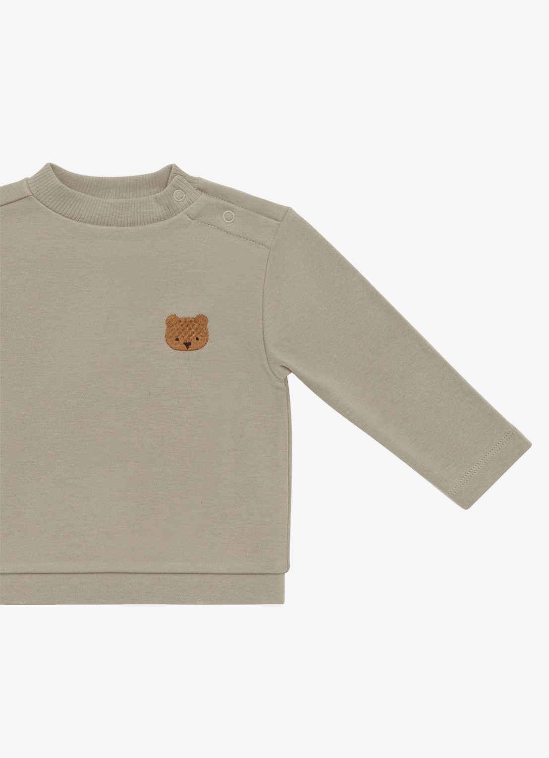 Donsje Amsterdam Jorijn sweater met borduring - detail 2 beige