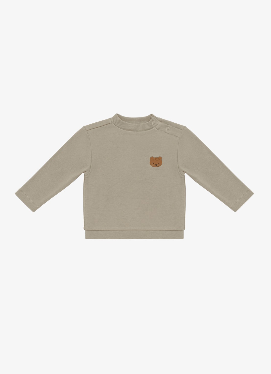 Donsje Amsterdam Jorijn sweater met borduring - voorkant 3 beige