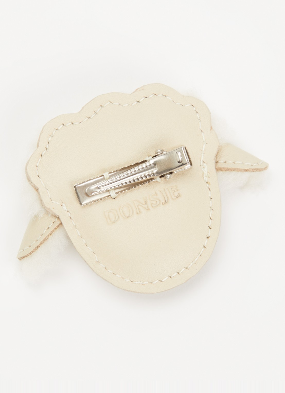 Donsje Amsterdam Josy Exclusive Hairclip | Lammy - detail 2 beige