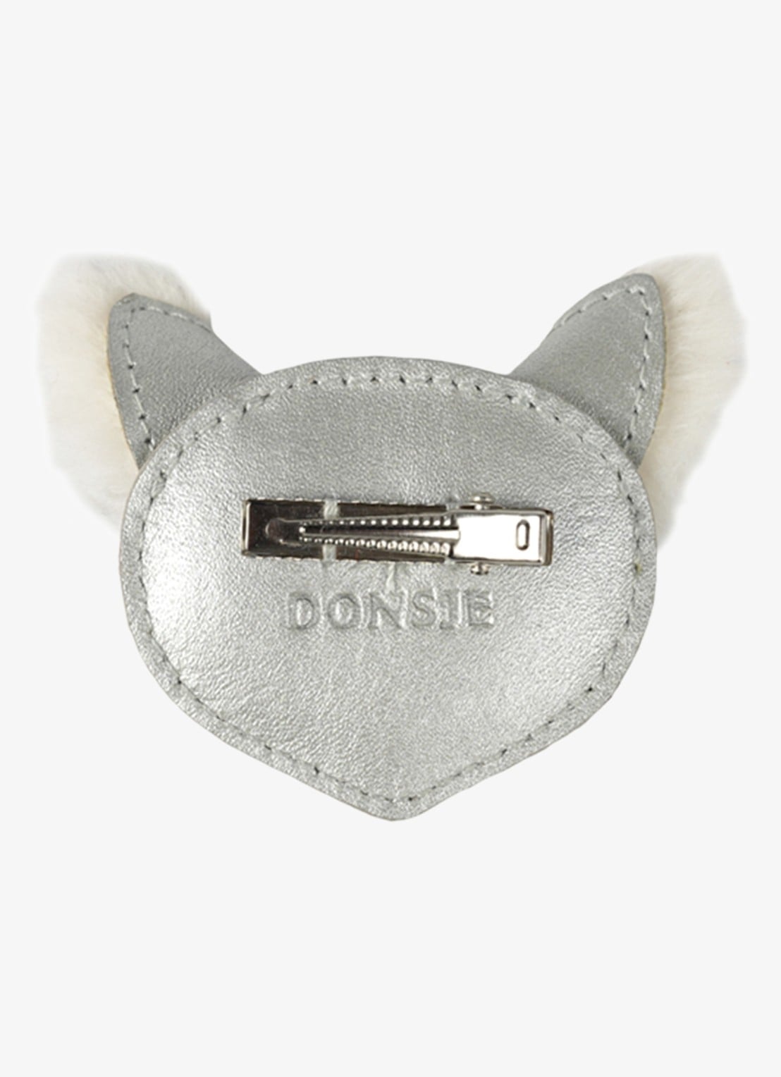 Donsje Amsterdam Josy haarclip - achterkant zilver