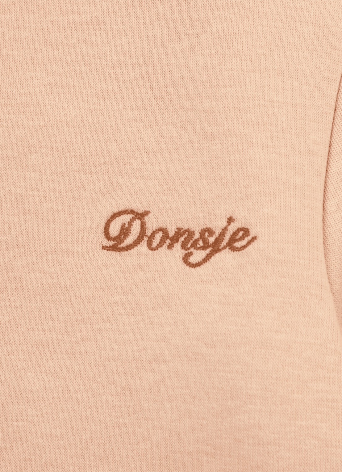 Donsje Amsterdam Jotte longsleeve met logoborduring - detail 4 roze