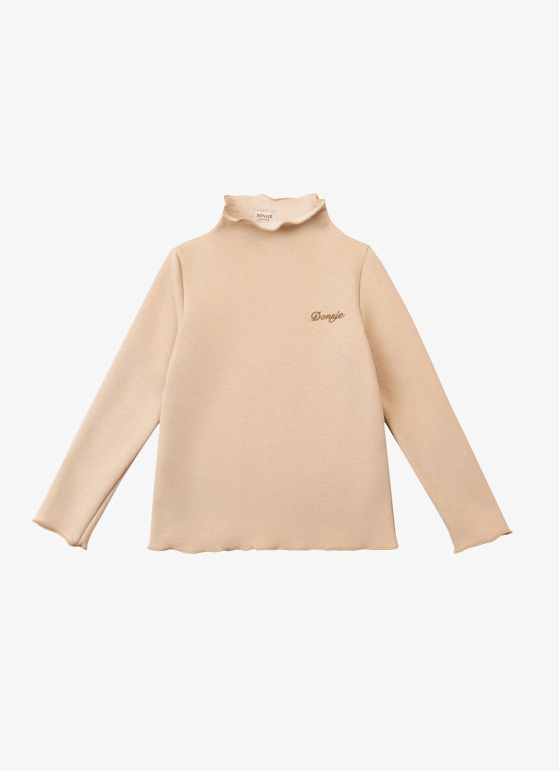 Donsje Amsterdam Jotte longsleeve met logoborduring - voorkant roze
