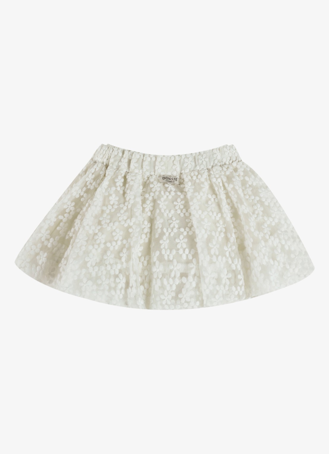 Donsje Amsterdam Justine rok met broderie - achterkant wit