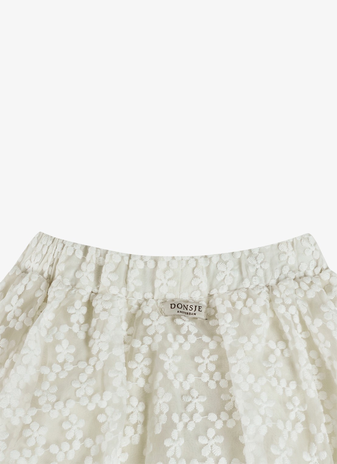 Donsje Amsterdam Justine rok met broderie - detail 3 wit