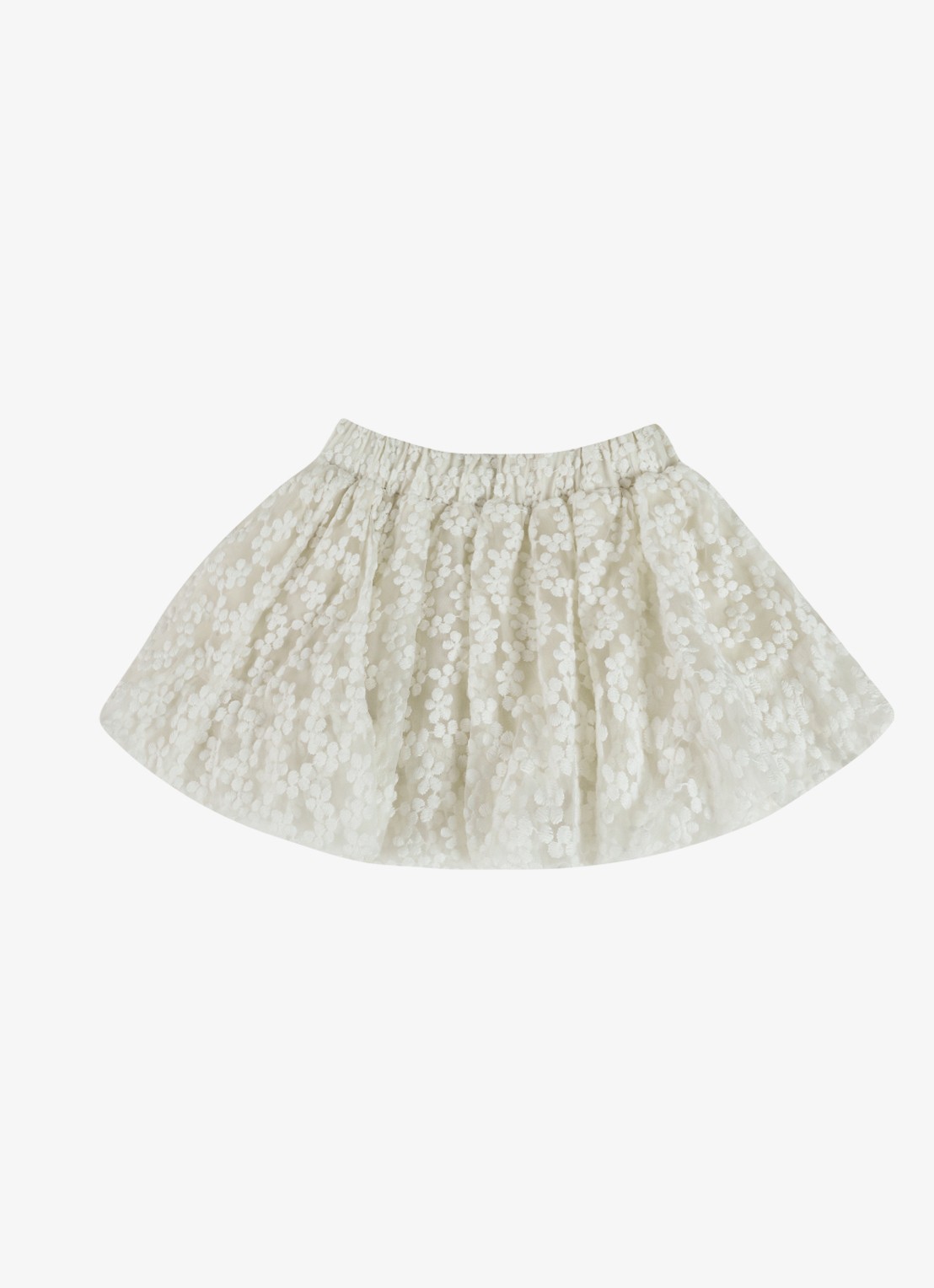 Donsje Amsterdam Justine rok met broderie - voorkant 2 wit