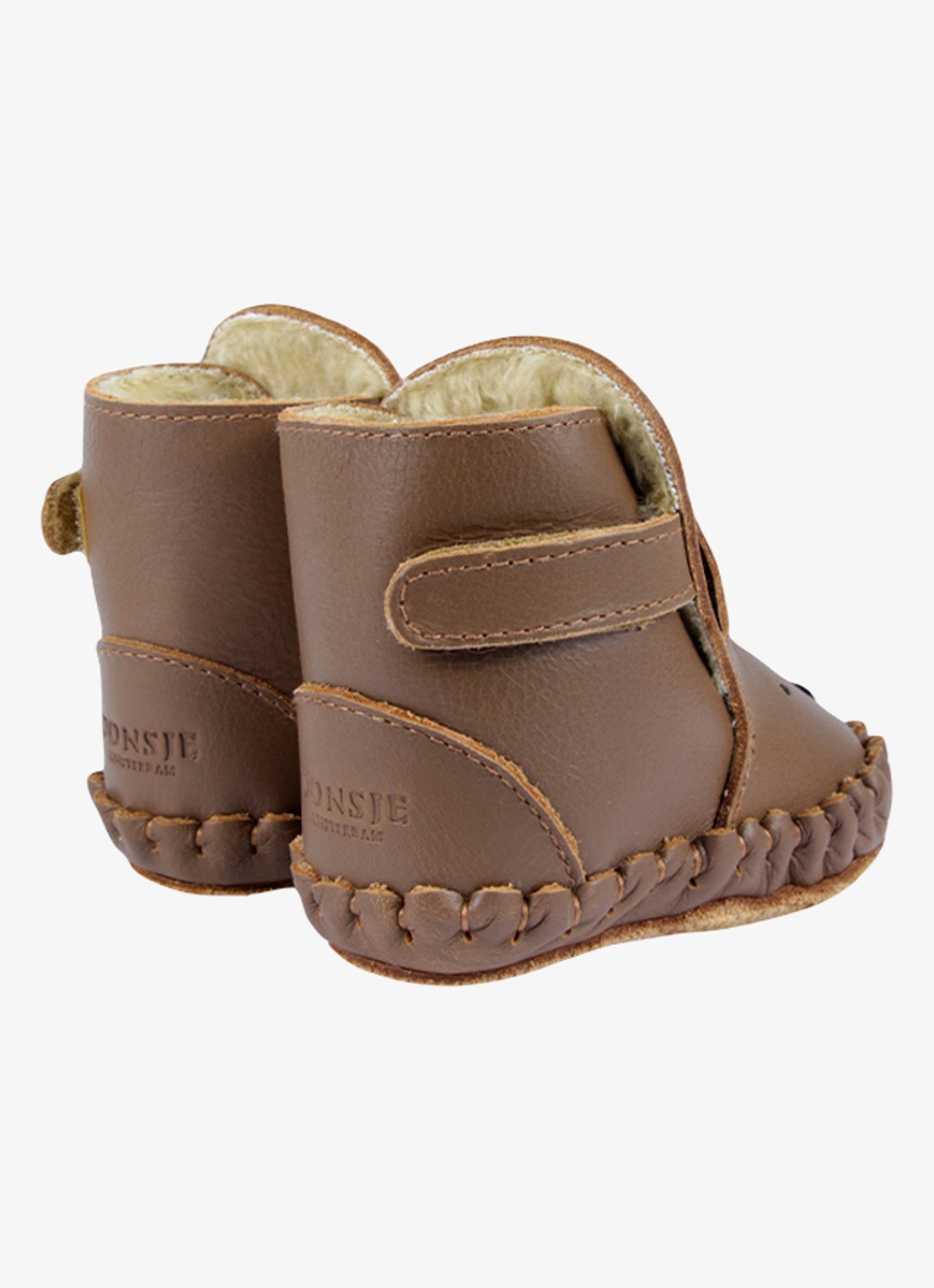 Donsje Amsterdam Kapi Classic Booties | Bear - achterkant 10 cognac