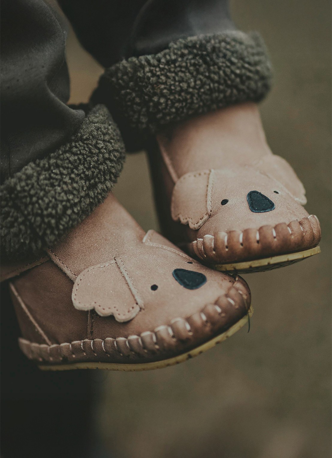 Donsje Amsterdam Kapi Classic Booties | Koala - voorkant 4 lichtbruin
