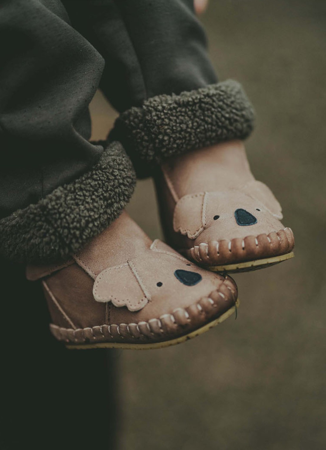 Donsje Amsterdam Kapi Classic Booties | Koala - voorkant 5 lichtbruin