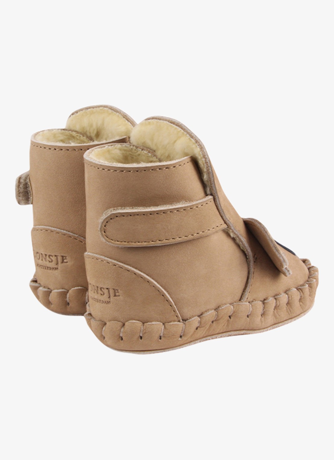Donsje Amsterdam Kapi Classic Booties | Koala - achterkant 2 lichtbruin