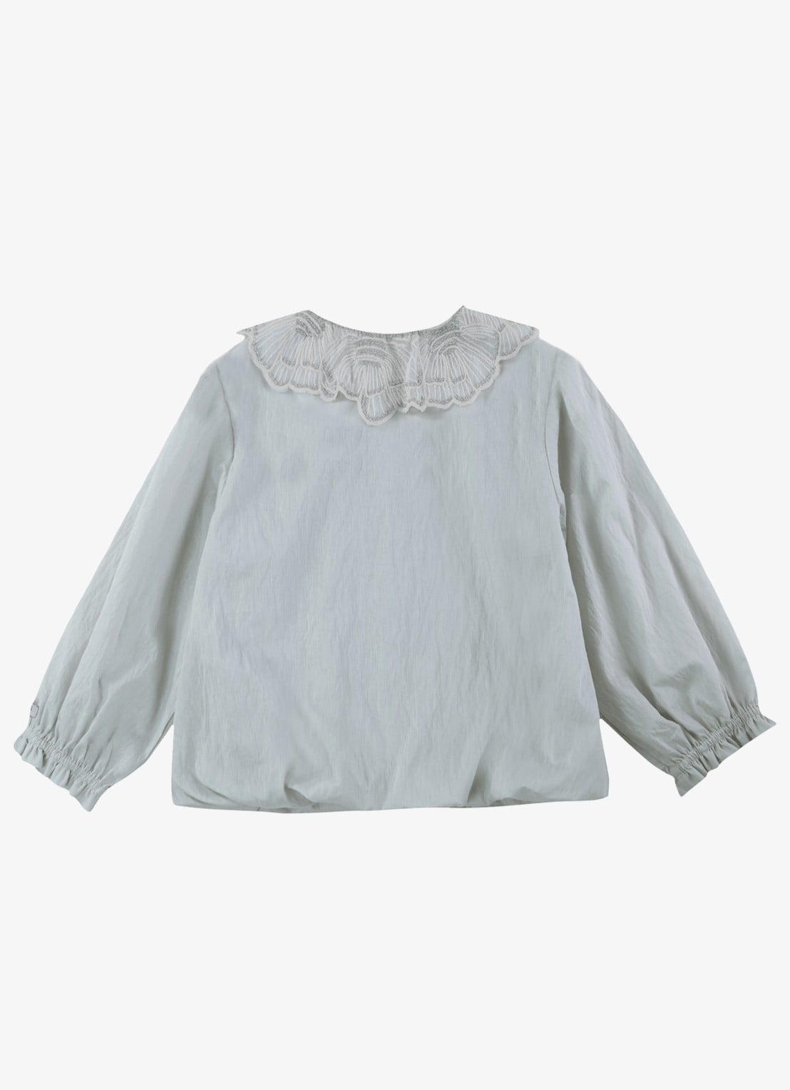 Donsje Amsterdam Kieke blouse met kraag - achterkant grijs