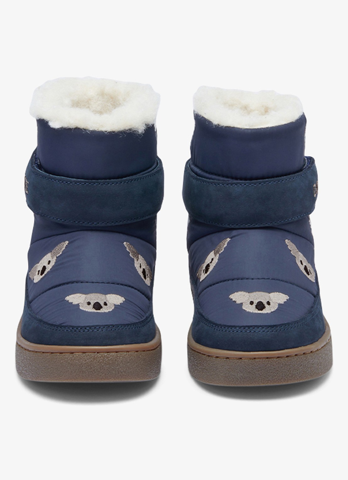 Donsje Amsterdam Kitto snowboot met borduring - detail 4 donkerblauw