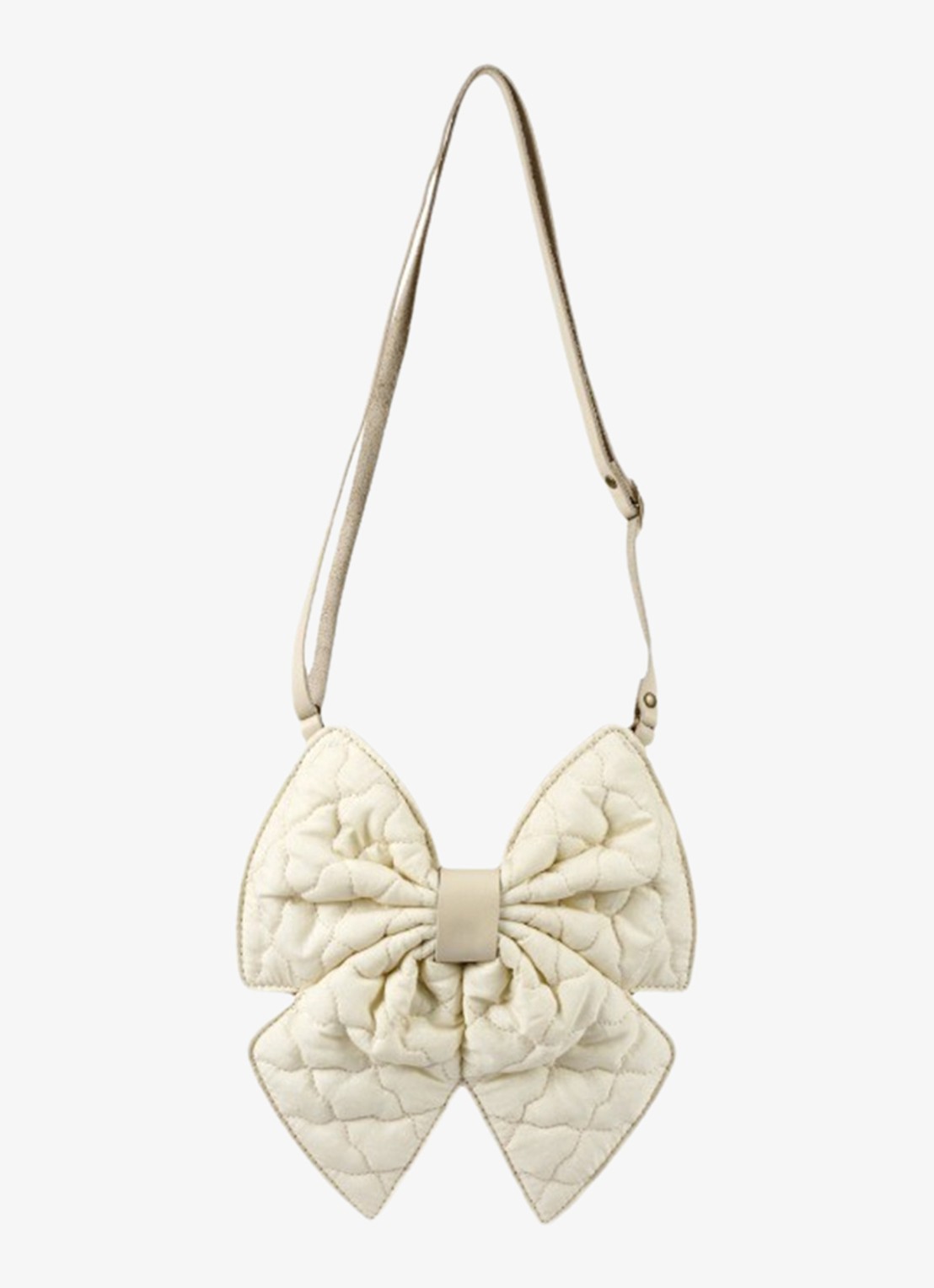 Donsje Amsterdam Klasina crossbody tas van leer - detail ivoor