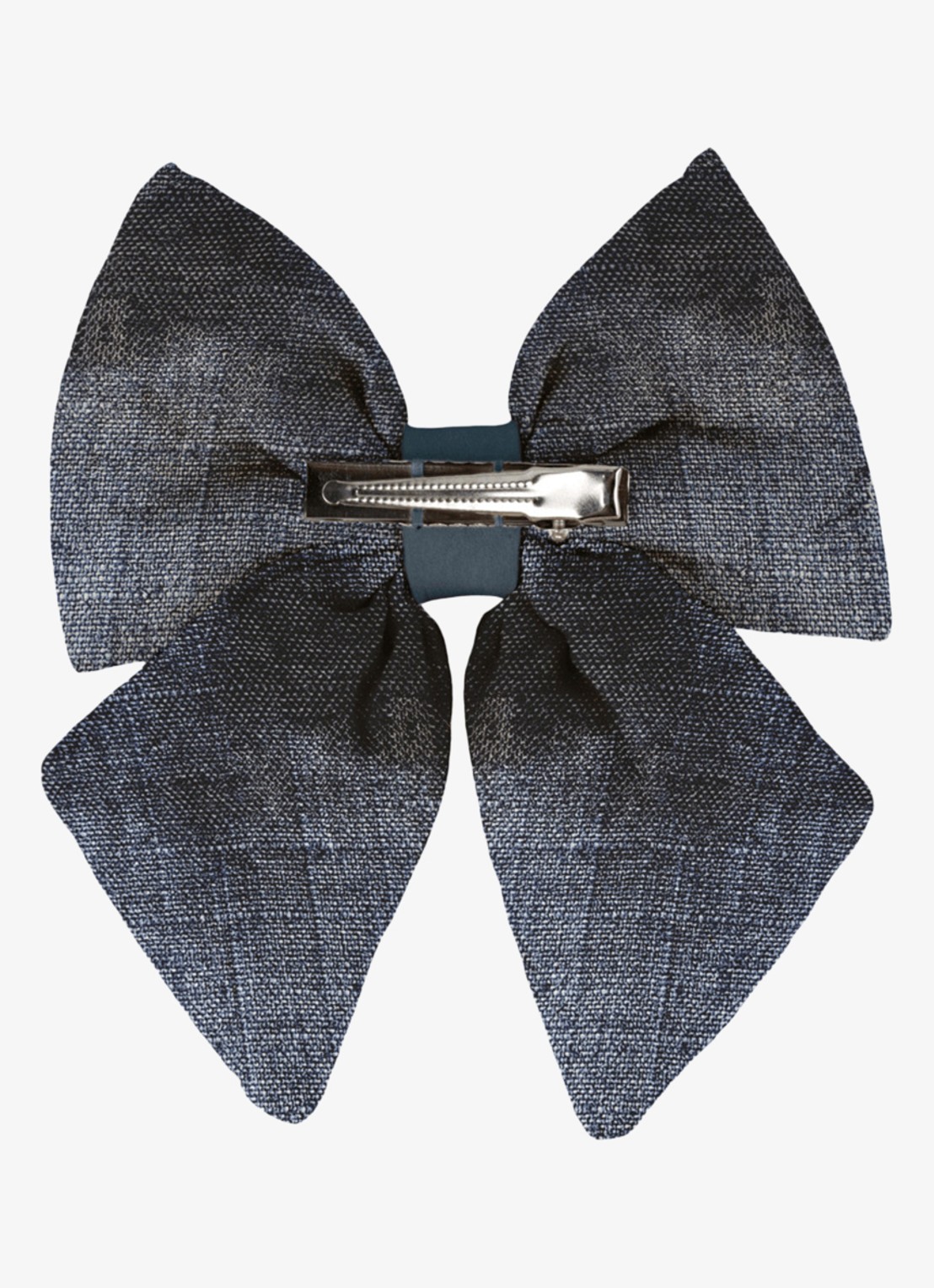 Donsje Amsterdam Klasina haarclip met strikdetail - achterkant blauw