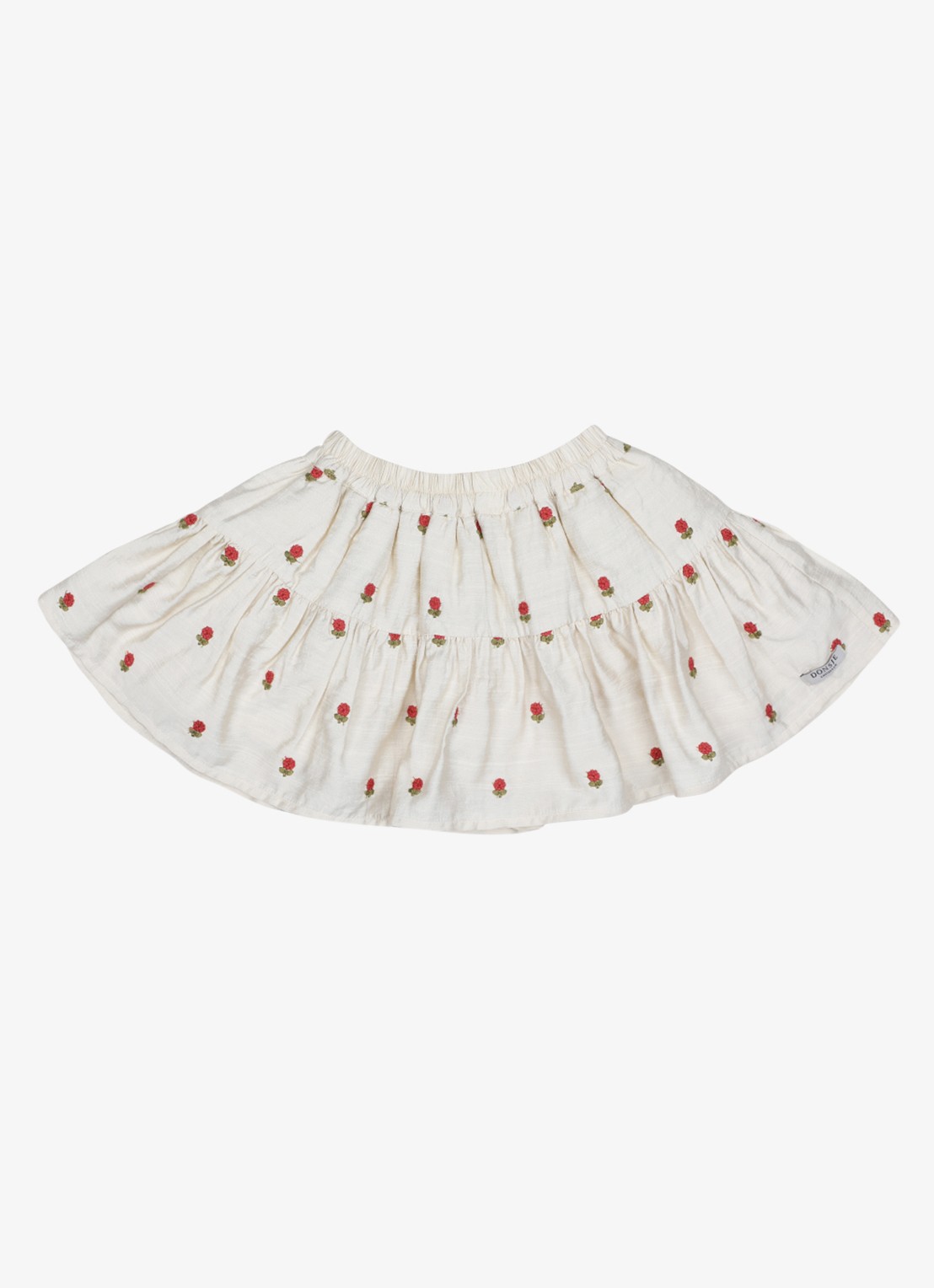Donsje Amsterdam Lazie Red Roses rok met tule - voorkant 2 zand