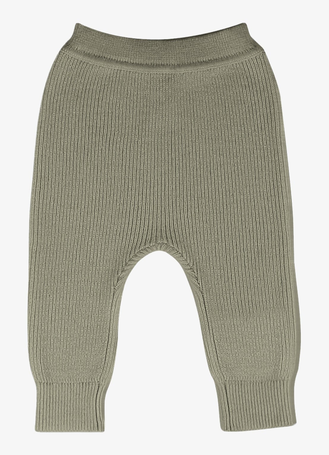 Donsje Amsterdam Lieke legging met ribstructuur - voorkant 5 groen