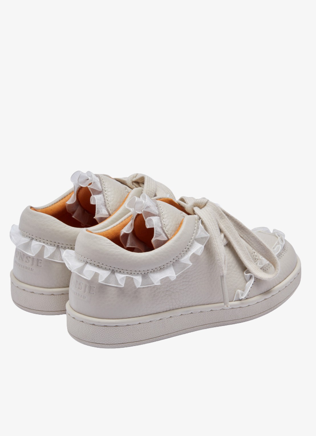 Donsje Amsterdam Lisel sneakers - achterkant gebroken wit