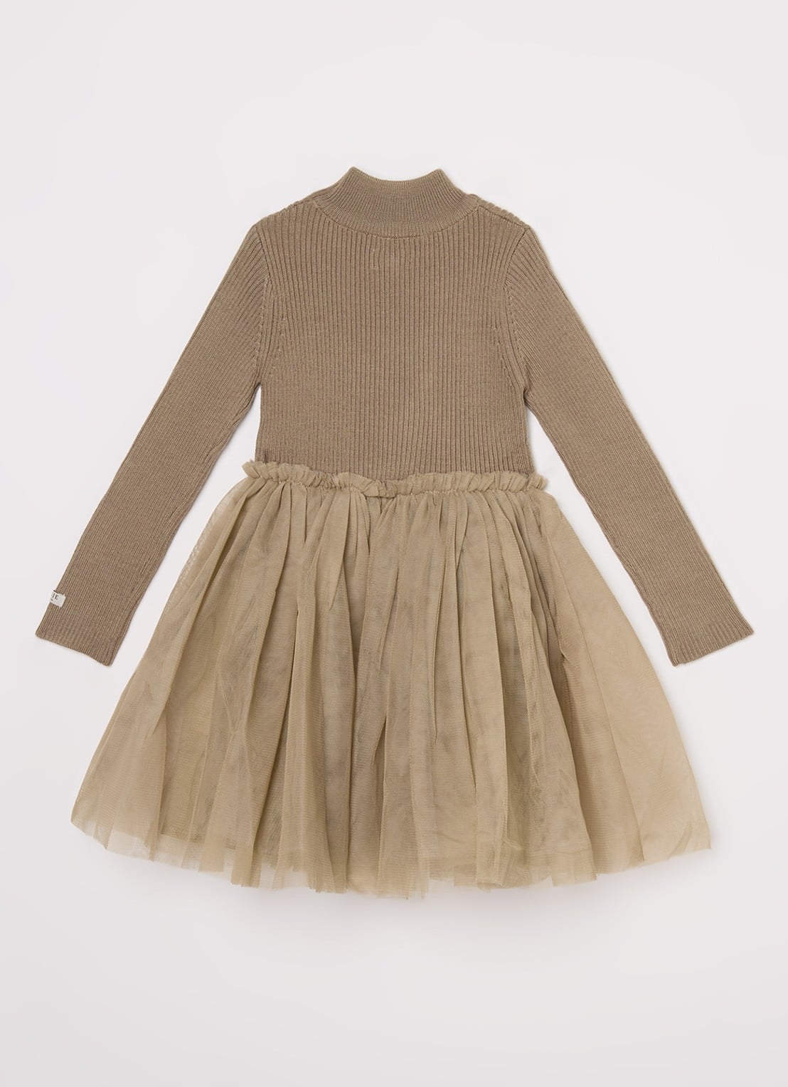 Donsje Amsterdam Lotus Dress - achterkant 4 khaki