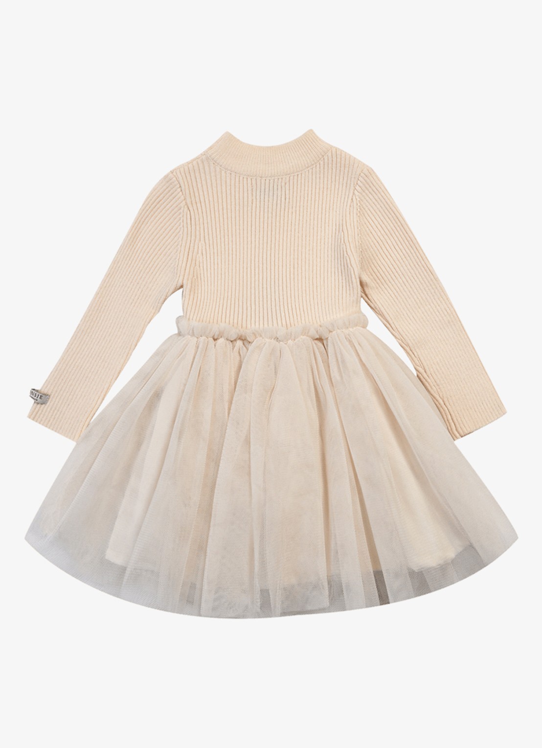 Donsje Amsterdam Lotus jurk met details van mesh - achterkant 5 roze