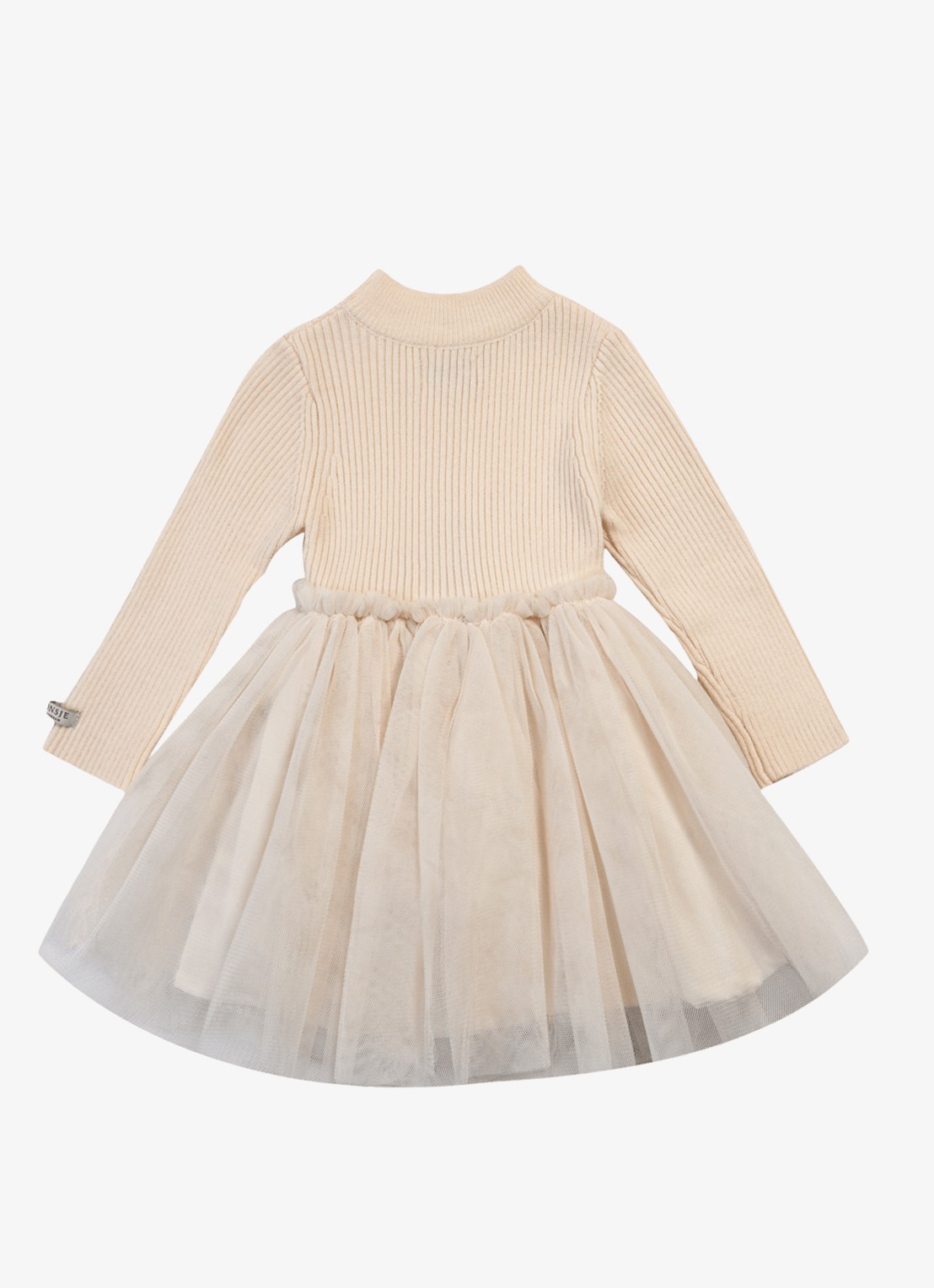 Donsje Amsterdam Lotus jurk met details van mesh - achterkant 6 roze