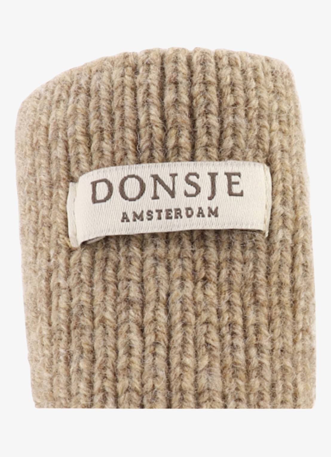 Donsje Amsterdam Maicer babyslofje van merino wol - detail 3 bruin