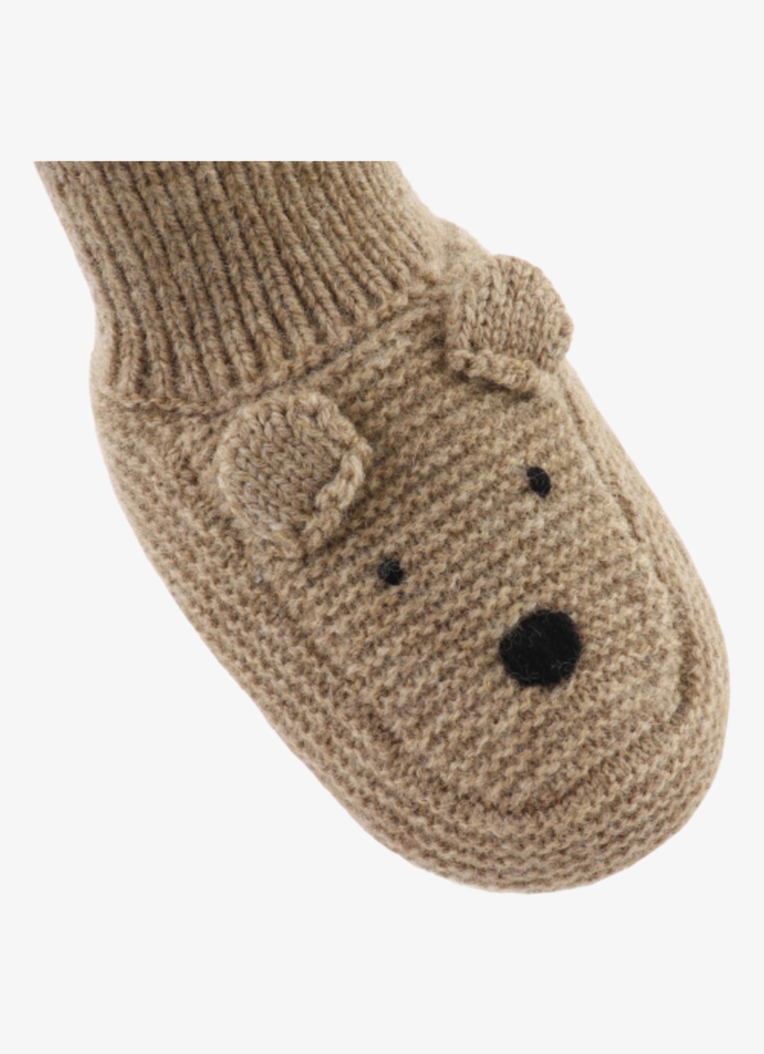 Donsje Amsterdam Maicer babyslofje van merino wol - detail 4 bruin