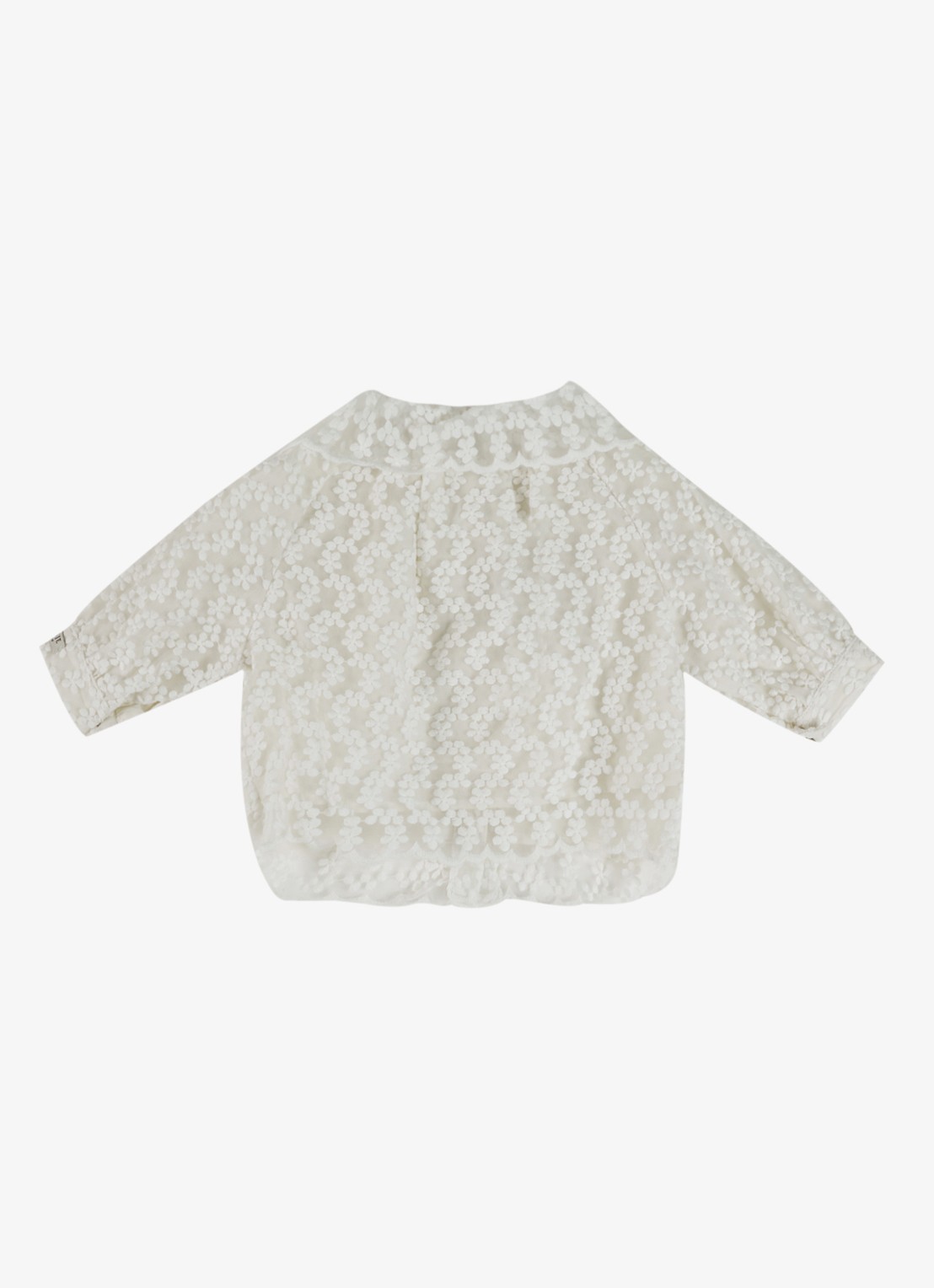 Donsje Amsterdam Mailien blouse met broderie - achterkant 4 wit