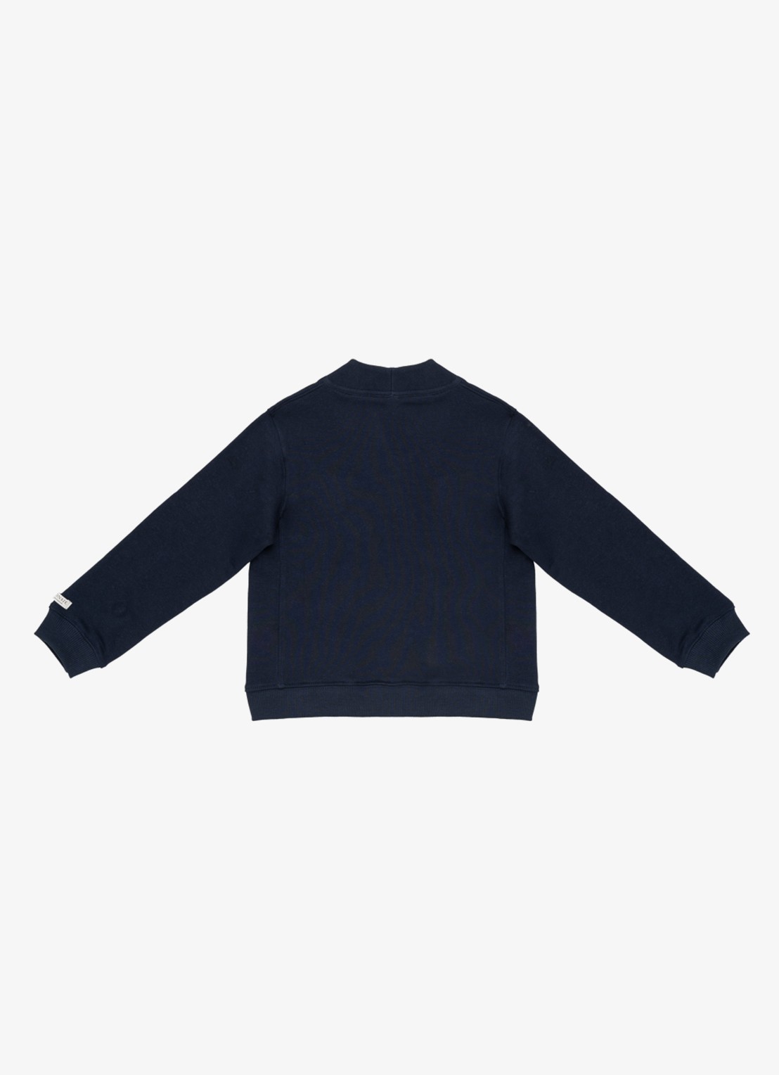 Donsje Amsterdam Maukie fijngebreide vest met klepzakken - achterkant 2 donkerblauw