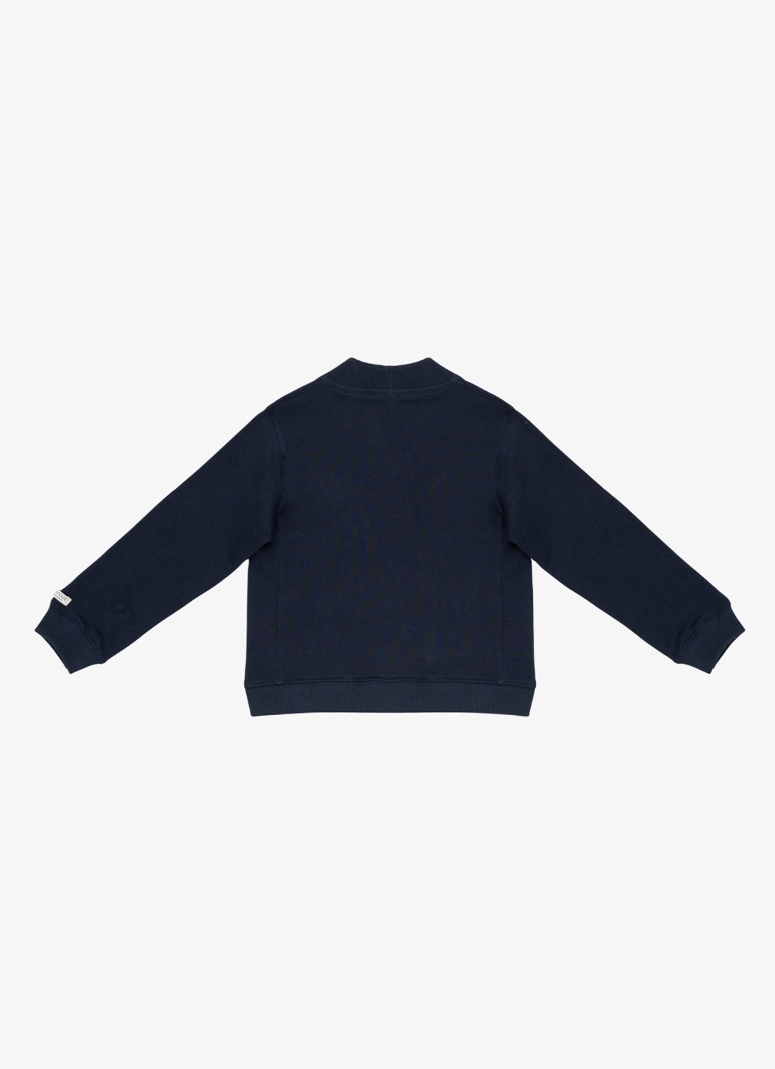 Donsje Amsterdam Maukie fijngebreide vest met klepzakken - achterkant 2 donkerblauw