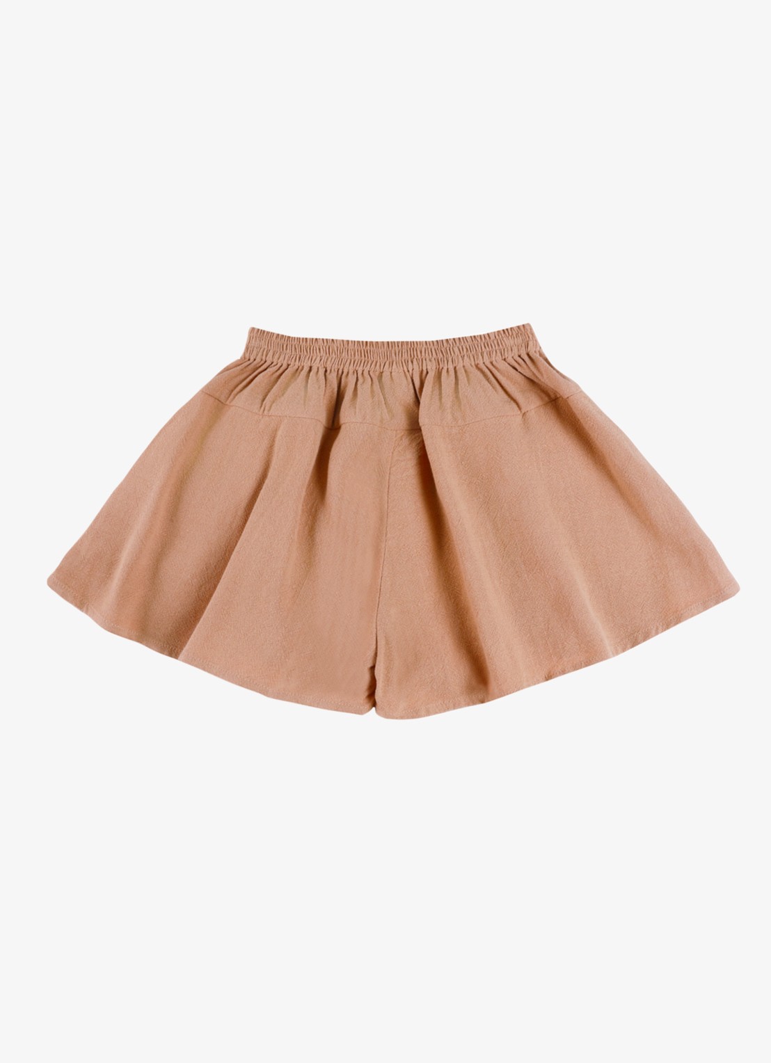 Donsje Amsterdam Mazena wide fit korte broek - achterkant lichtbruin