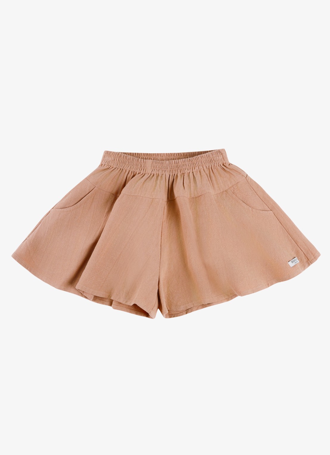 Donsje Amsterdam Mazena wide fit korte broek - voorkant 5 lichtbruin