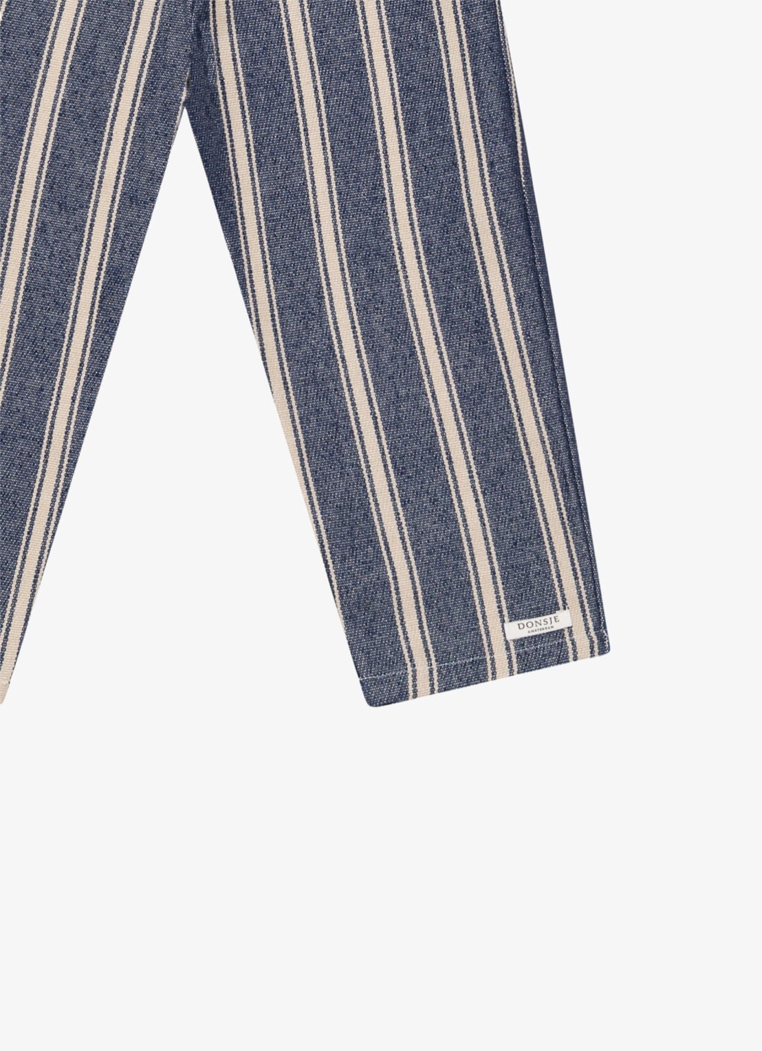 Donsje Amsterdam Menno broek met streepprint - detail 3 blauw
