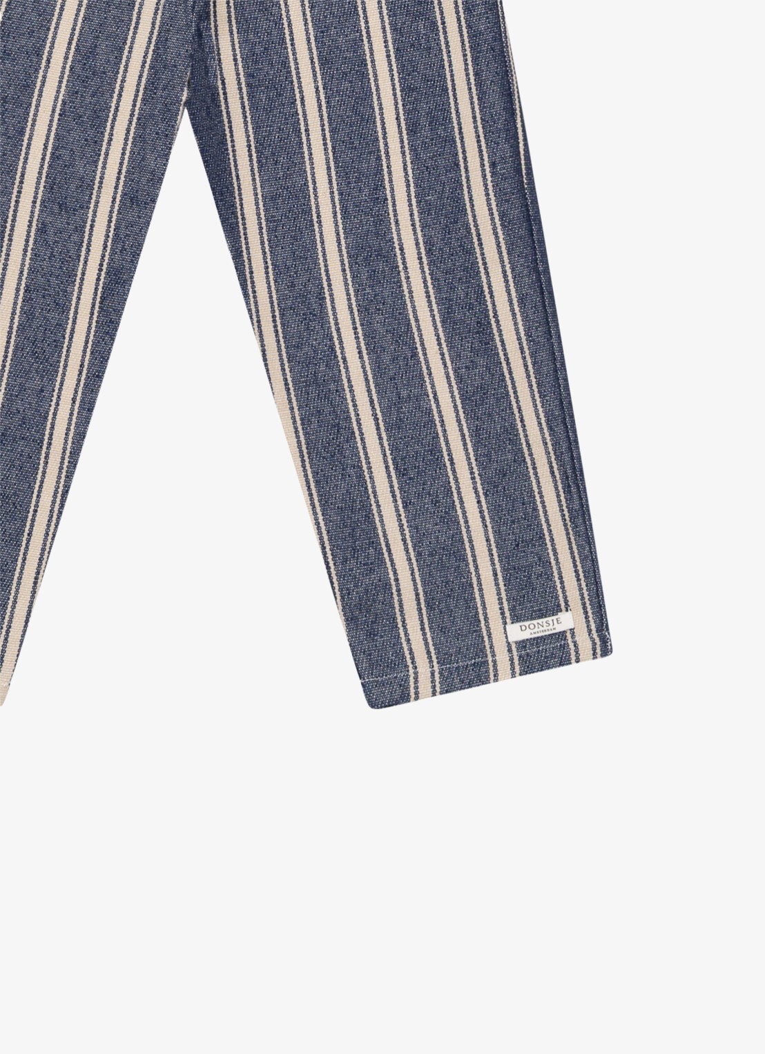 Donsje Amsterdam Menno broek met streepprint - detail 2 blauw