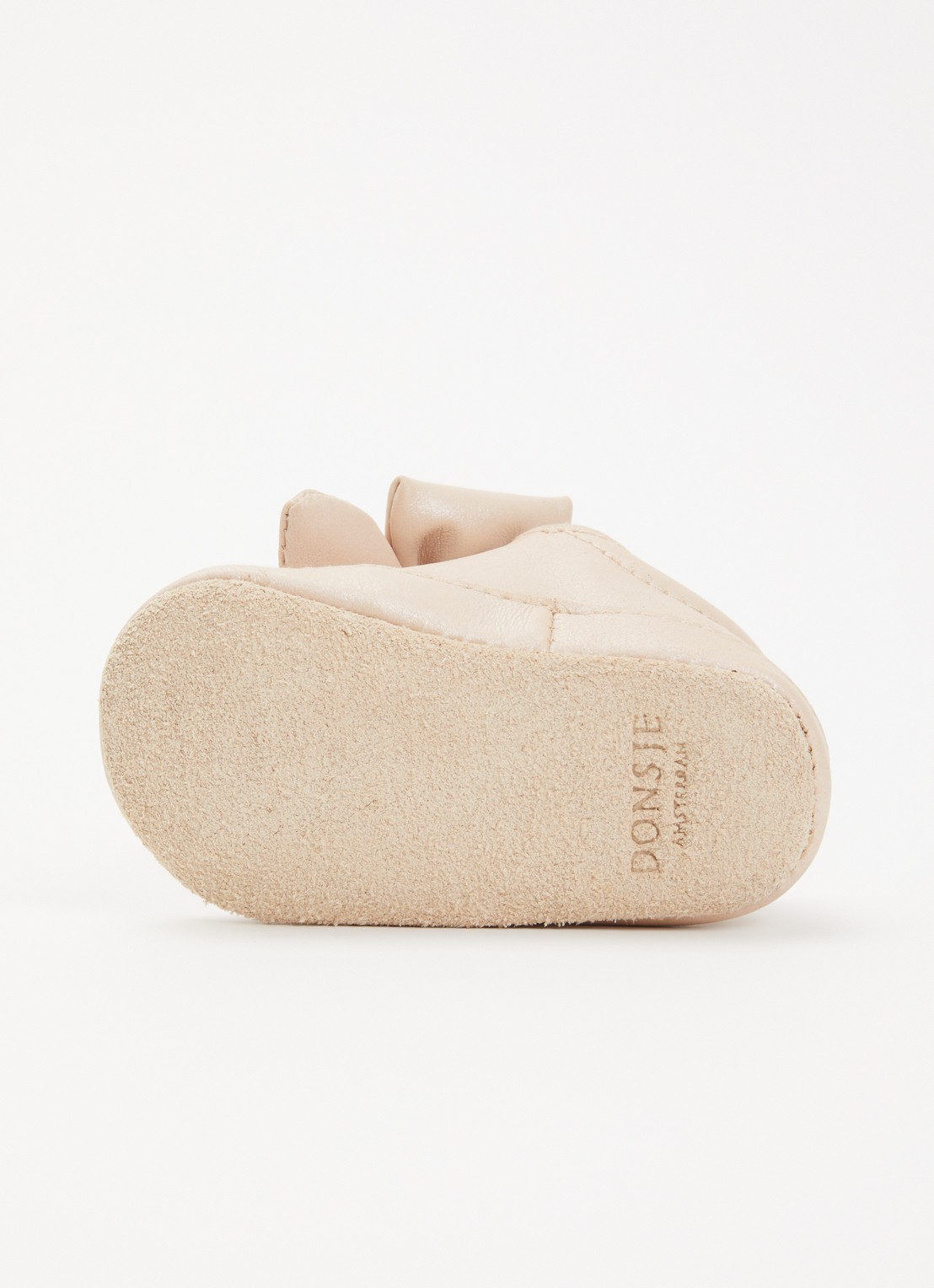 Donsje Amsterdam Mileau babyschoentje van leer - detail roze