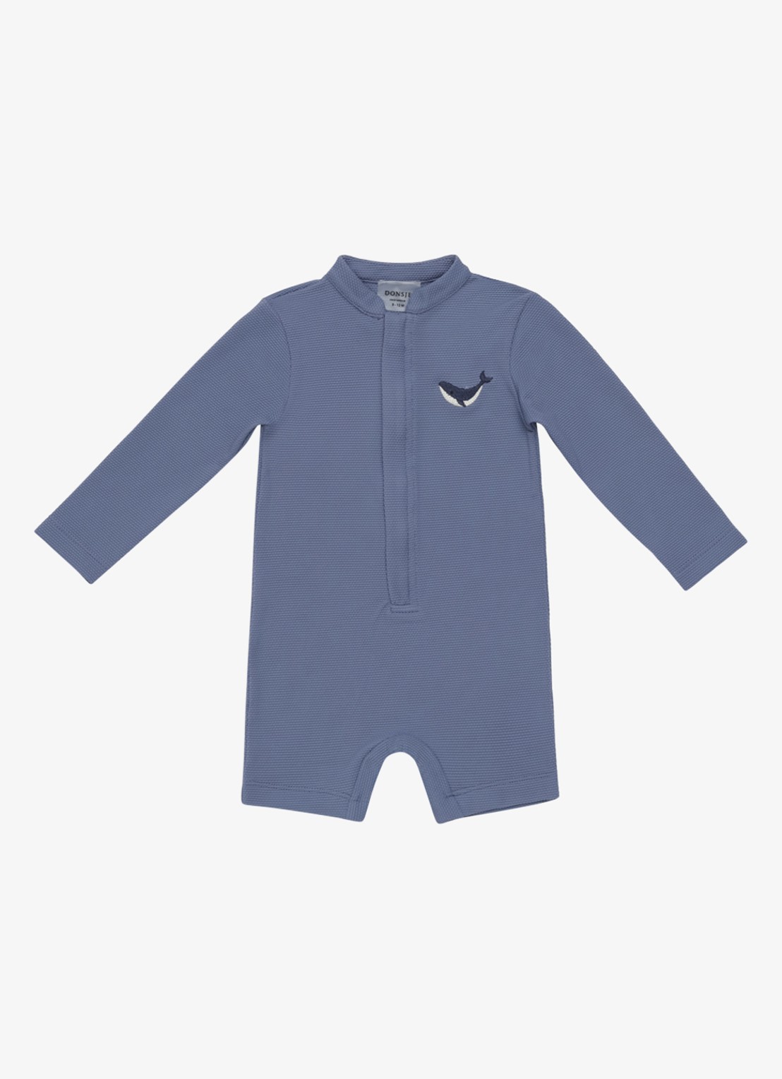 Donsje Amsterdam Monoah badpak met borduring - voorkant 3 donkerblauw