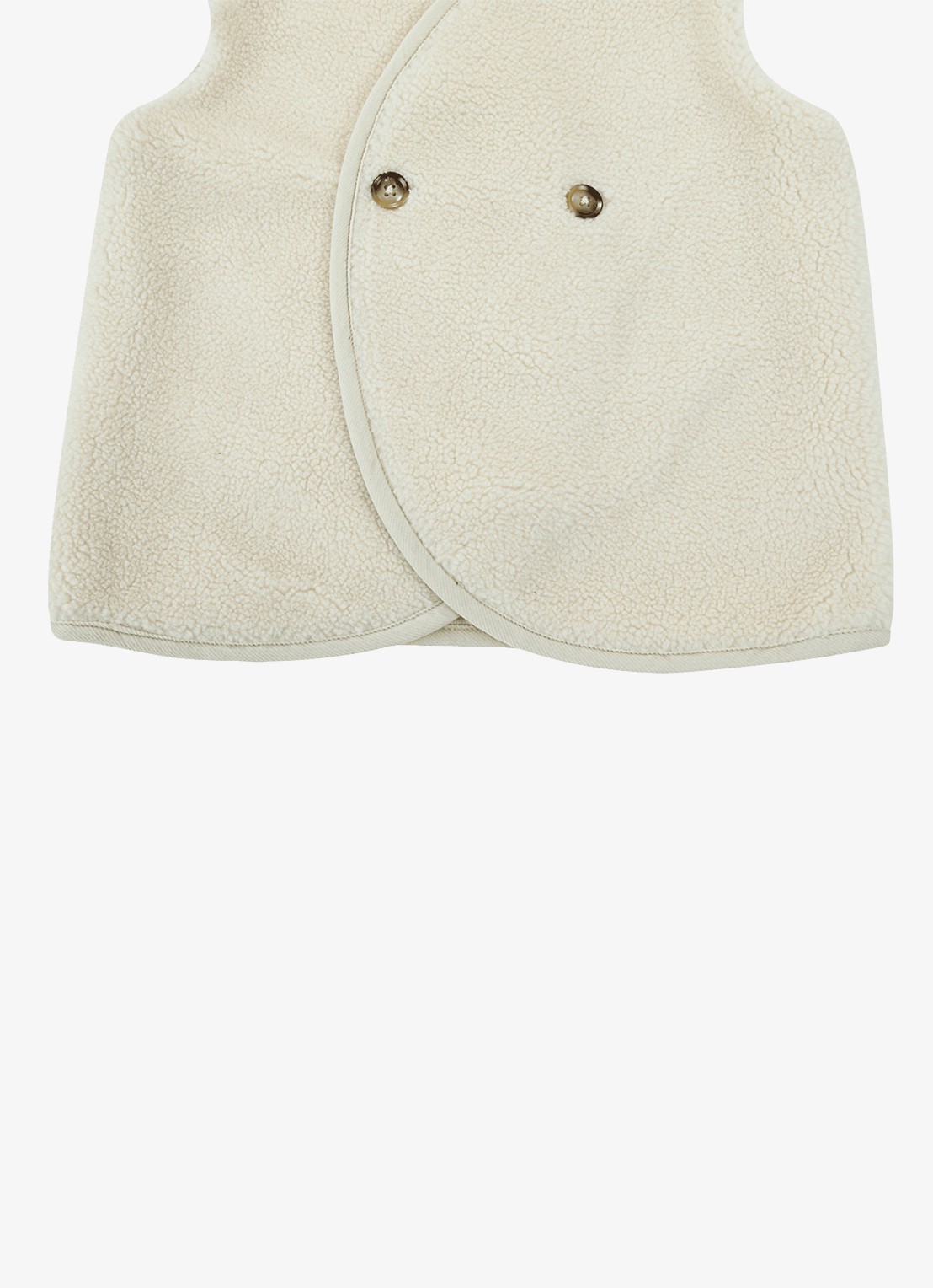 Donsje Amsterdam Monty Gilet - detail 5 gebroken wit
