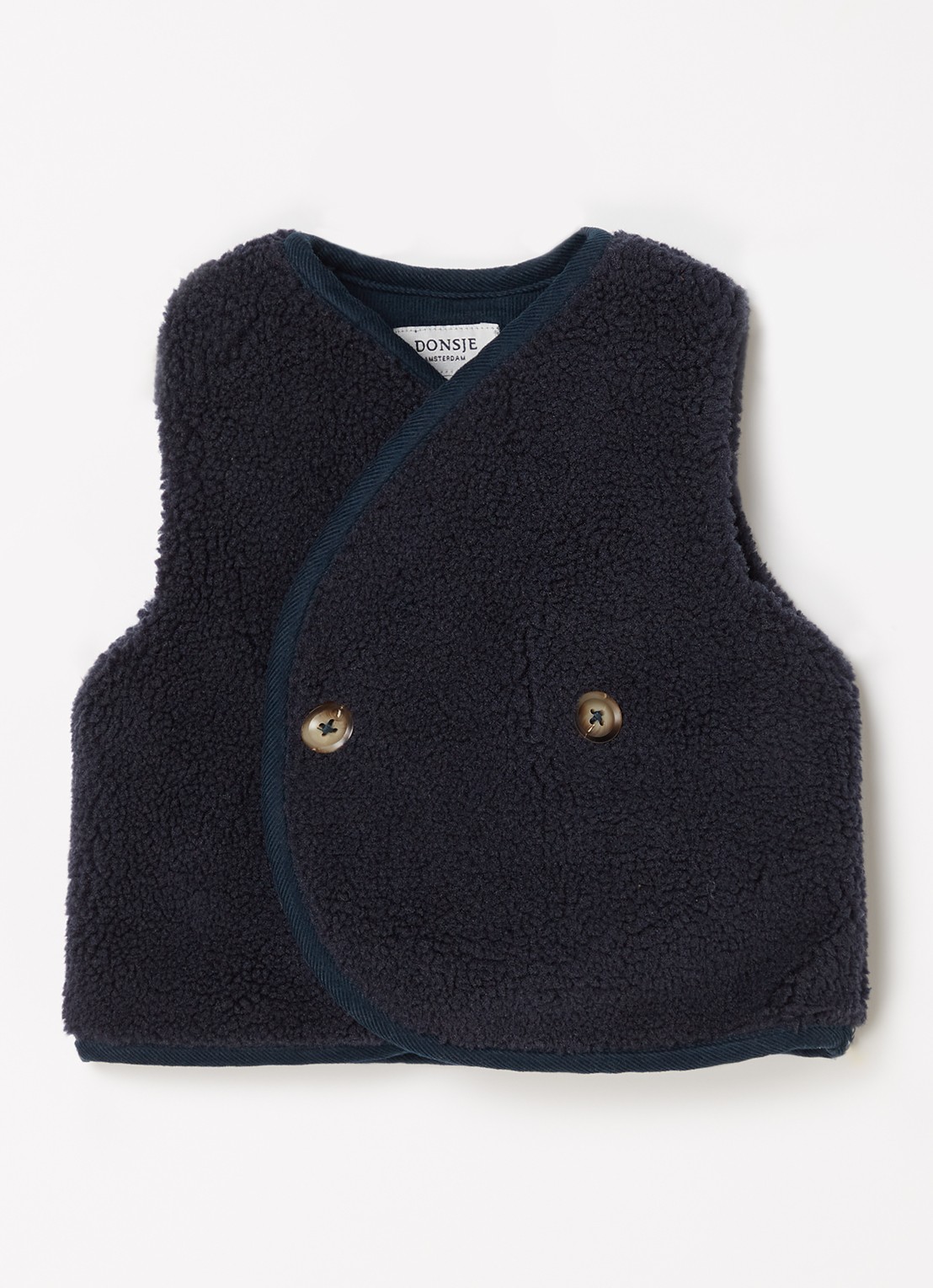 Donsje Amsterdam Monty Gilet - voorkant blauw