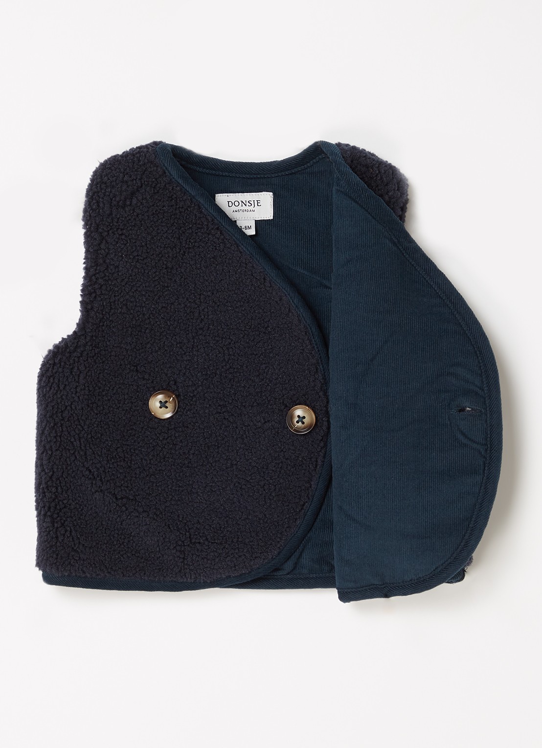 Donsje Amsterdam Monty Gilet - voorkant 2 blauw