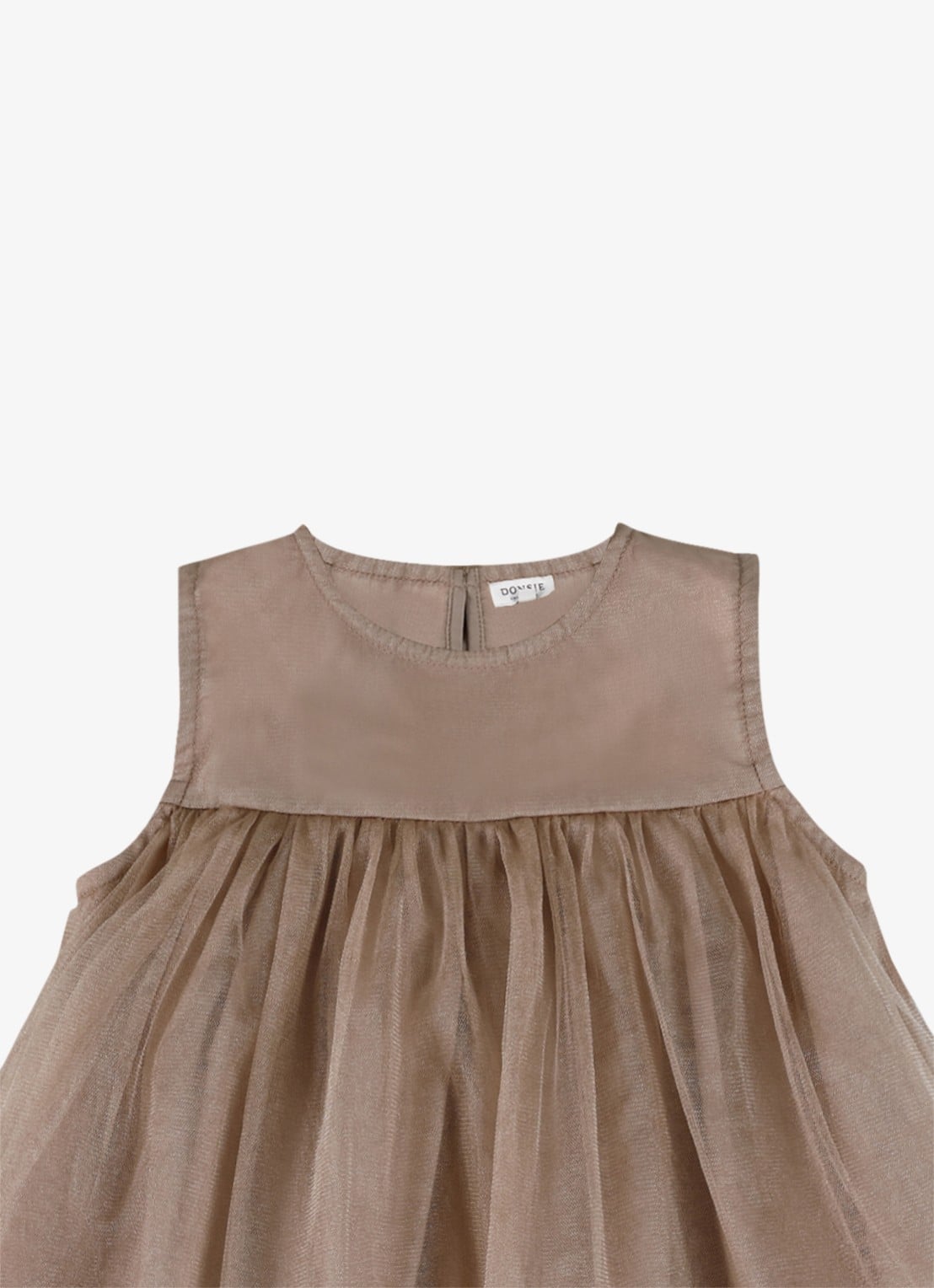 Donsje Amsterdam Negina jurk met tule - detail 2 beige