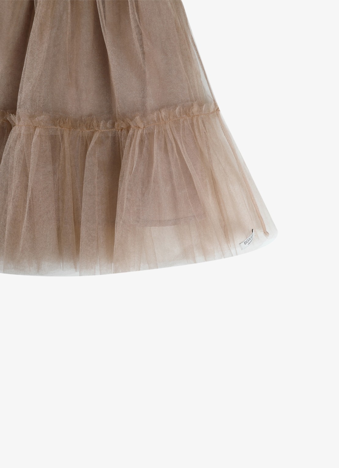 Donsje Amsterdam Negina jurk met tule - detail 4 beige