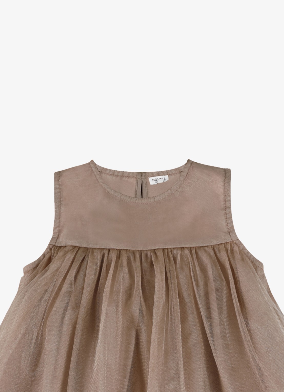 Donsje Amsterdam Negina mini jurk met tule - detail 2 beige
