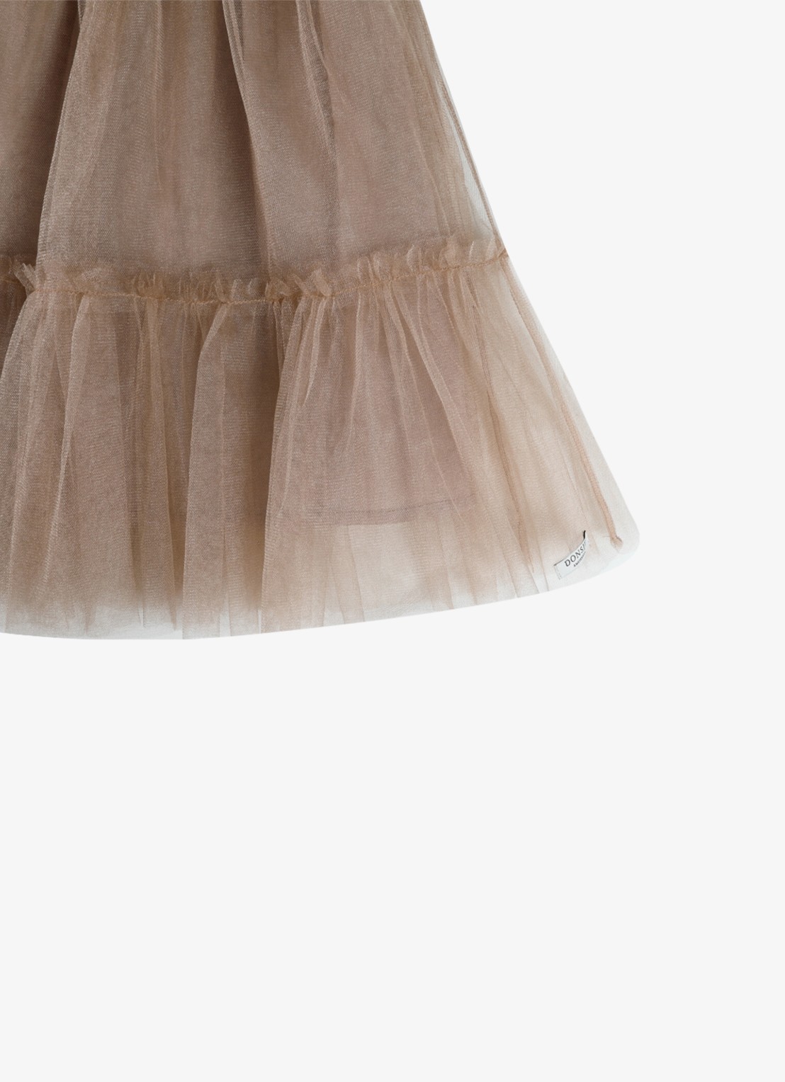 Donsje Amsterdam Negina mini jurk met tule - detail 4 beige