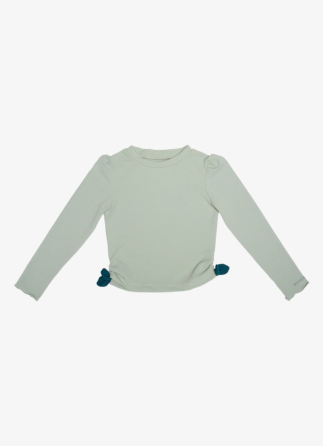 Donsje Amsterdam Nia zwemshirt met structuur - voorkant mint