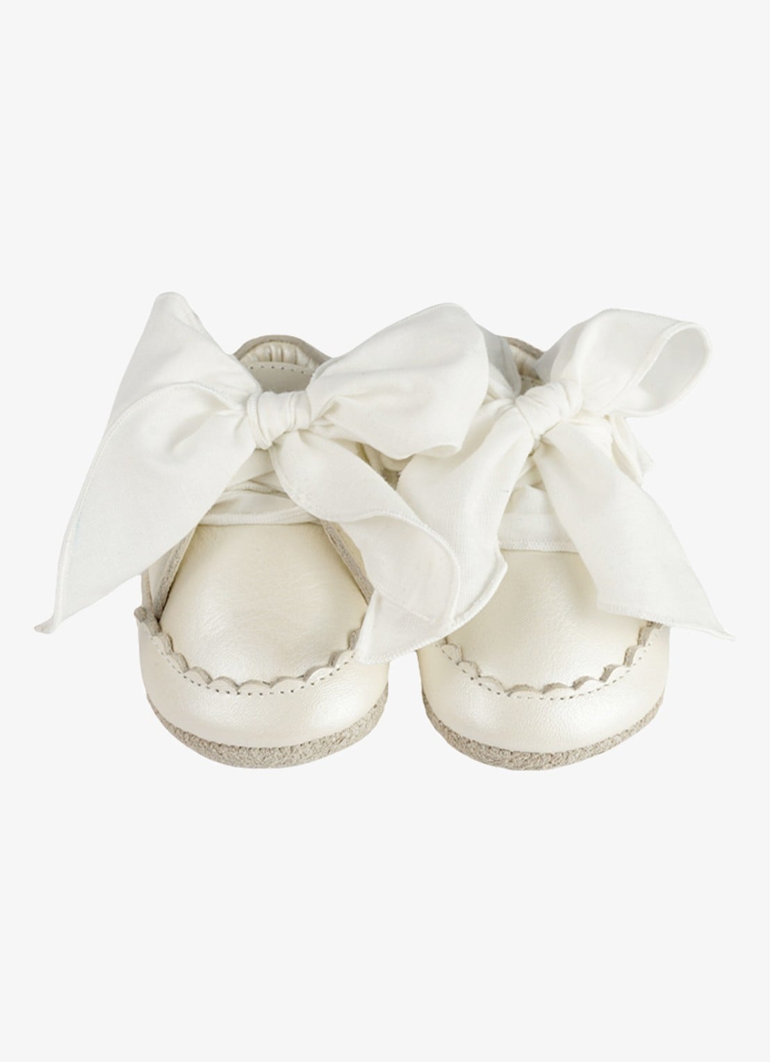 Donsje Amsterdam Nienelien babyschoentje van leer - detail 4 gebroken wit